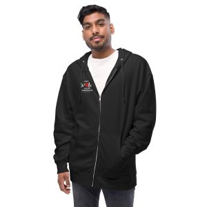 Men's fleece zip up hoodie